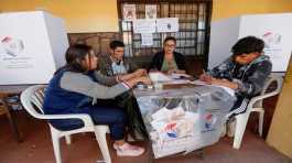 polling station during Paraguay
