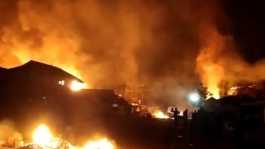 Manipur violence houses on fire arson